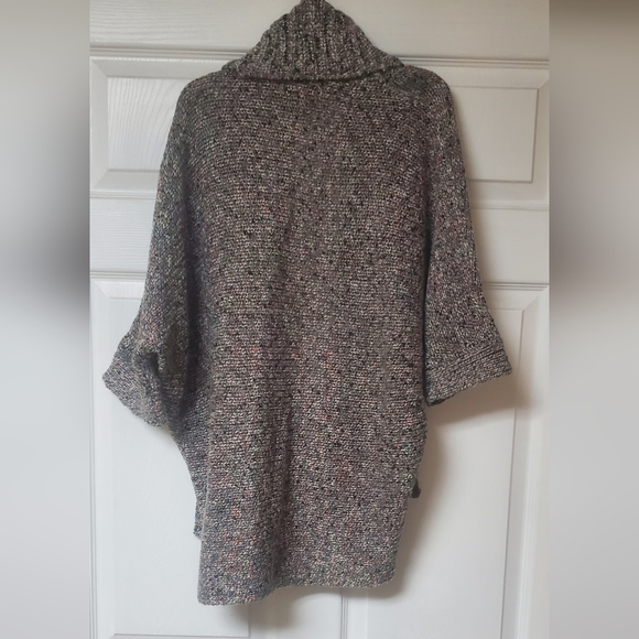 Knox Rose 3/4 Dolman Sleeve Chunky Knit Shawl Collar Open Cardigan Sweater XS - Picture 4 of 6